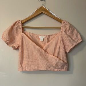 H&M Gingham Crop Top